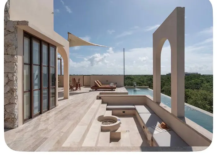 Jungle Penthouse With Private Rooftop Pool Apartment Tulum