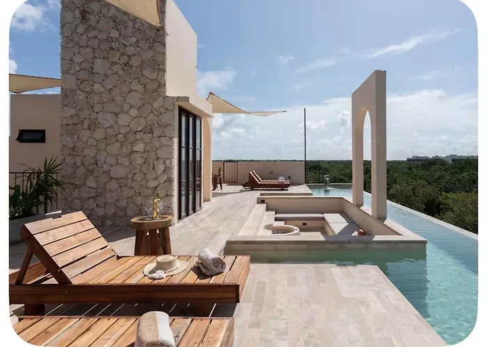 Jungle Penthouse With Private Rooftop Pool Apartment Tulum