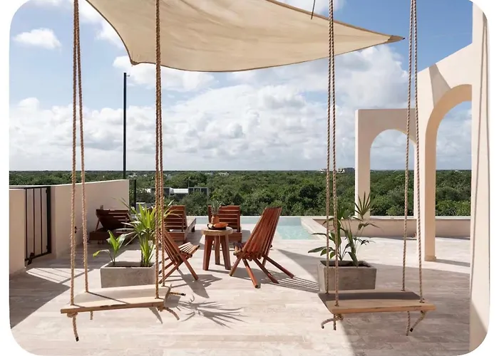 Jungle Penthouse With Private Rooftop Pool Apartment Tulum